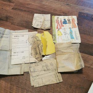 McCALL’S Step-by-Step Pattern #2123 Teen Doll 11-1/2” Wardrobe cut Vintage 1969